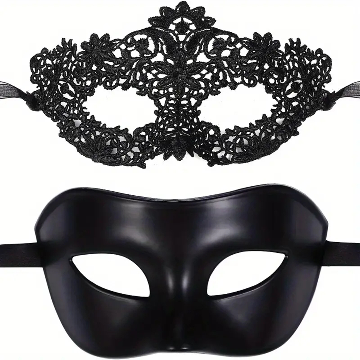 Black Face Mask Pack - 2 шт. Новые сексуальные черные кружевные