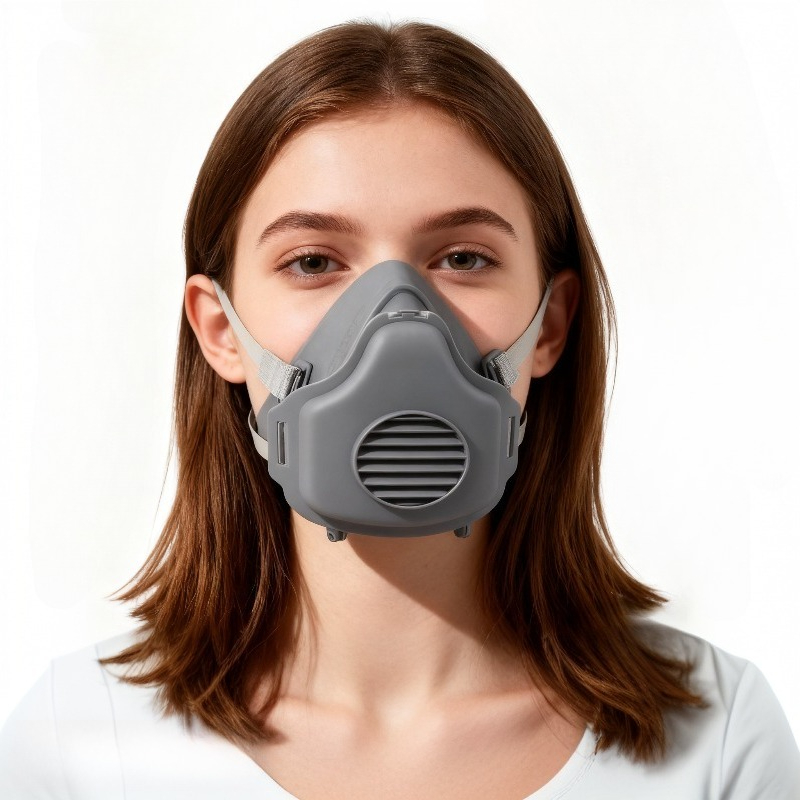 Respirator Half Face - Противопылевой респиратор, защитная резиновая маска для