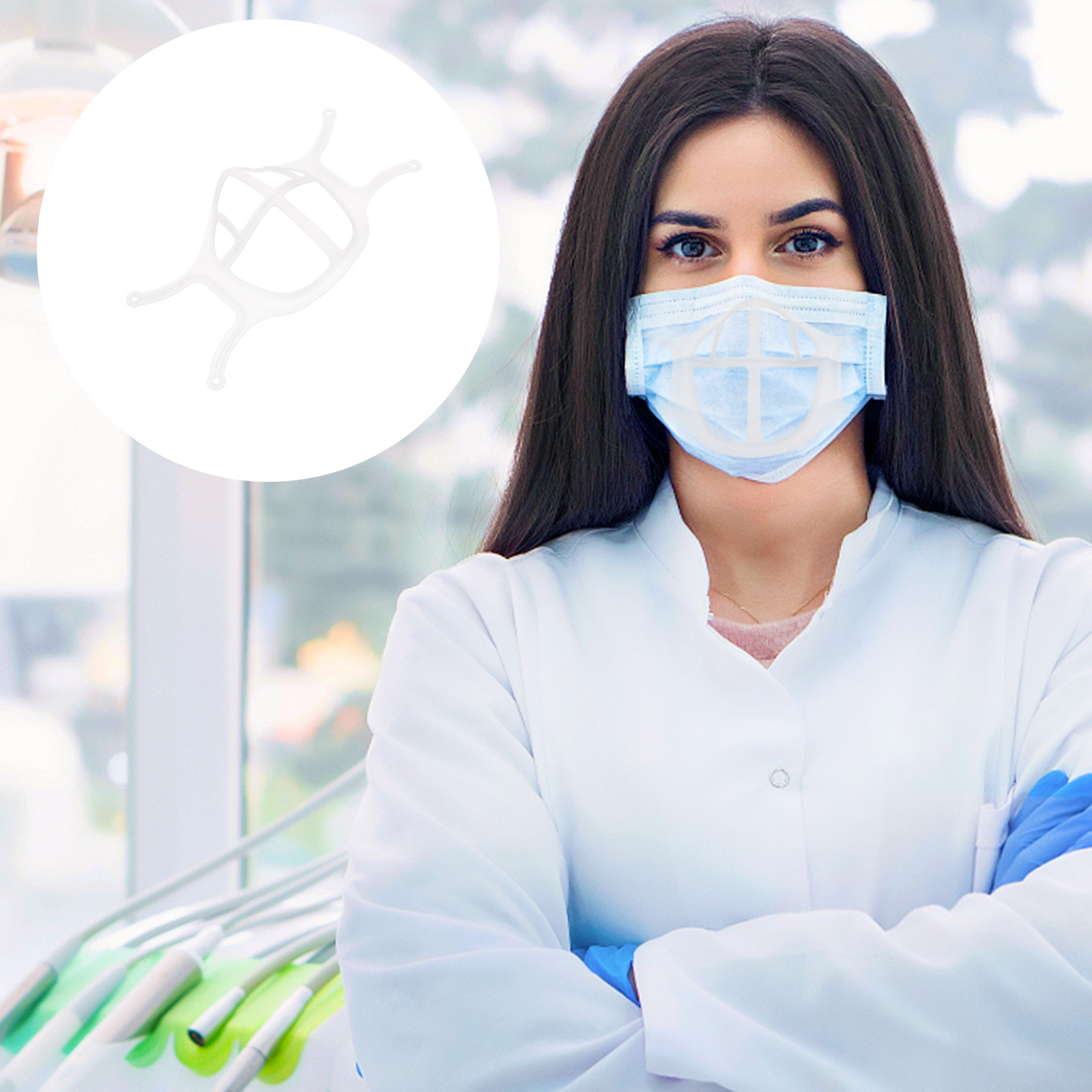 5 шт. силиконовых держателей д – обзор и цена Silicone Mask Bracket